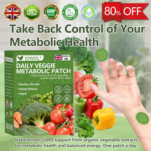 🥦𝐎𝐟𝐟𝐢𝐜𝐢𝐚𝐥 𝐒𝐭𝐨𝐫𝐞 | 𝐈𝐎𝐖𝐎𝐋® 𝐃𝐚𝐢𝐥𝐲 𝐕𝐞𝐠𝐞𝐭𝐚𝐛𝐥𝐞 𝐌𝐞𝐭𝐚𝐛𝐨𝐥𝐢𝐜 𝐏𝐚𝐭𝐜𝐡 𝐮𝐬𝐞𝐬 𝐨𝐫𝐠𝐚𝐧𝐢𝐜 𝐯𝐞𝐠𝐞𝐭𝐚𝐛𝐥𝐞 𝐞𝐱𝐭𝐫𝐚𝐜𝐭𝐬 𝐚𝐧𝐝 𝐩𝐡𝐲𝐭𝐨𝐧𝐮𝐭𝐫𝐢𝐞𝐧𝐭𝐬 𝐟𝐫𝐨𝐦 𝟑𝟗 𝐯𝐞𝐠𝐞𝐭𝐚𝐛𝐥𝐞𝐬 + 𝐠𝐫𝐞𝐞𝐧𝐬 𝐭𝐨 𝐬𝐮𝐩𝐩𝐨𝐫𝐭 𝐝𝐞𝐭𝐨𝐱, 𝐝𝐢𝐠𝐞𝐬𝐭𝐢𝐨𝐧 & 𝐦𝐞𝐭𝐚𝐛𝐨𝐥𝐢𝐜 𝐫𝐞𝐬𝐞𝐭, 𝐚𝐧𝐝 𝐛𝐨𝐨𝐬𝐭 𝐞𝐧𝐞𝐫𝐠𝐲 𝐟𝐨𝐫 𝐚𝐥𝐥-𝐝𝐚𝐲 𝐰𝐞𝐥𝐥𝐧𝐞𝐬𝐬.