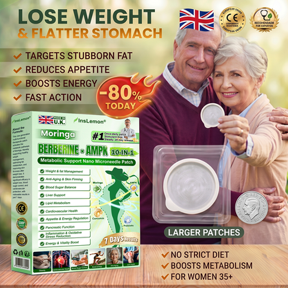 𝐈𝐧𝐬𝐋𝐞𝐦𝐨𝐧® 𝗠𝗼𝗿𝗶𝗻𝗴𝗮 × 𝗕𝗲𝗿𝗯𝗲𝗿𝗶𝗻𝗲 × 𝗔𝗠𝗣𝗞 𝟭𝟬-𝗶𝗻-𝟭 𝗠𝗲𝘁𝗮𝗯𝗼𝗹𝗶𝗰 𝗦𝘂𝗽𝗽𝗼𝗿𝘁 𝗡𝗮𝗻𝗼 𝗠𝗶𝗰𝗿𝗼𝗻𝗲𝗲𝗱𝗹𝗲 𝗣𝗮𝘁𝗰𝗵🇬🇧(𝐉𝐮𝐬𝐭 𝐨𝐧𝐜𝐞 𝐚 𝐝𝐚𝐲, 𝐯𝐢𝐬𝐢𝐛𝐥𝐞 𝐜𝐡𝐚𝐧𝐠𝐞𝐬 𝐢𝐧 𝟕 𝐝𝐚𝐲𝐬） ✅ 𝐅𝐨𝐫 𝐨𝐛𝐞𝐬𝐢𝐭𝐲, 🅛🅞🅞🅢🅔 🅢🅚🅘🅝, 𝐝𝐢𝐚𝐛𝐞𝐭𝐞𝐬, 𝐬𝐥𝐞𝐞𝐩 𝐚𝐩𝐧𝐞𝐚, 𝐣𝐨𝐢𝐧𝐭 𝐢𝐬𝐬𝐮𝐞𝐬, 𝐚𝐧𝐝 𝐦𝐨𝐫𝐞⭐⭐⭐⭐⭐