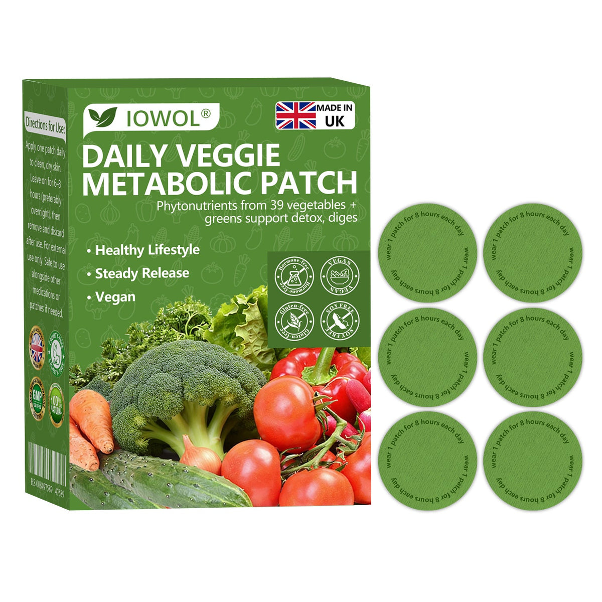 🥦𝐎𝐟𝐟𝐢𝐜𝐢𝐚𝐥 𝐒𝐭𝐨𝐫𝐞 | 𝐈𝐎𝐖𝐎𝐋® 𝐃𝐚𝐢𝐥𝐲 𝐕𝐞𝐠𝐞𝐭𝐚𝐛𝐥𝐞 𝐌𝐞𝐭𝐚𝐛𝐨𝐥𝐢𝐜 𝐏𝐚𝐭𝐜𝐡 𝐮𝐬𝐞𝐬 𝐨𝐫𝐠𝐚𝐧𝐢𝐜 𝐯𝐞𝐠𝐞𝐭𝐚𝐛𝐥𝐞 𝐞𝐱𝐭𝐫𝐚𝐜𝐭𝐬 𝐚𝐧𝐝 𝐩𝐡𝐲𝐭𝐨𝐧𝐮𝐭𝐫𝐢𝐞𝐧𝐭𝐬 𝐟𝐫𝐨𝐦 𝟑𝟗 𝐯𝐞𝐠𝐞𝐭𝐚𝐛𝐥𝐞𝐬 + 𝐠𝐫𝐞𝐞𝐧𝐬 𝐭𝐨 𝐬𝐮𝐩𝐩𝐨𝐫𝐭 𝐝𝐞𝐭𝐨𝐱, 𝐝𝐢𝐠𝐞𝐬𝐭𝐢𝐨𝐧 & 𝐦𝐞𝐭𝐚𝐛𝐨𝐥𝐢𝐜 𝐫𝐞𝐬𝐞𝐭, 𝐚𝐧𝐝 𝐛𝐨𝐨𝐬𝐭 𝐞𝐧𝐞𝐫𝐠𝐲 𝐟𝐨𝐫 𝐚𝐥𝐥-𝐝𝐚𝐲 𝐰𝐞𝐥𝐥𝐧𝐞𝐬𝐬.