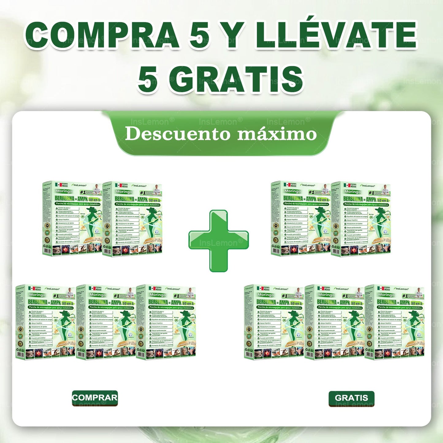 𝐈𝐧𝐬𝐋𝐞𝐦𝐨𝐧® 𝗠𝗼ringa × 𝗕𝗲𝗿𝗯𝗲𝗿𝗶𝗻𝗮 × 𝗔𝗠𝗣𝗞 Parche de Microagujas Nano | Soporte Metabólico 10 en 1🇲🇽(𝐒𝐨𝐥𝐨 𝐮𝐧𝐚 𝐯𝐞𝐳 𝐚𝐥 𝐝í𝐚, 𝐜𝐚𝐦𝐛𝐢𝐨𝐬 𝐯𝐢𝐬𝐢𝐛𝐥𝐞𝐬 𝐞𝐧 𝟕 𝐝í𝐚𝐬） ✅ 𝐏𝐚𝐫𝐚 𝐨𝐛𝐞𝐬𝐢𝐝𝐚𝐝, 🅟🅘🅔🅛 🅕🅛🅐́🅒🅘🅓🅐, 𝐝𝐢𝐚𝐛𝐞𝐭𝐞𝐬, 𝐚𝐩𝐧𝐞𝐚 𝐝𝐞𝐥 𝐬𝐮𝐞ñ𝐨, 𝐩𝐫𝐨𝐛𝐥𝐞𝐦𝐚𝐬 𝐚𝐫𝐭𝐢𝐜𝐮𝐥𝐚𝐫𝐞𝐬 𝐲 𝐦á𝐬🔥